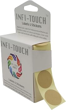 Kraft 1 Inch Dot Labels with Included Dispenser Box 1000/ Dispenser Box