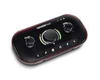 Vocaster Two — Podcasting Interface for Recording Host and Guest. 2 Mic Inputs and Headphone Outputs, with Auto Gain, Enhance, and Mute. Small, Lightweight, and Powered by Computer