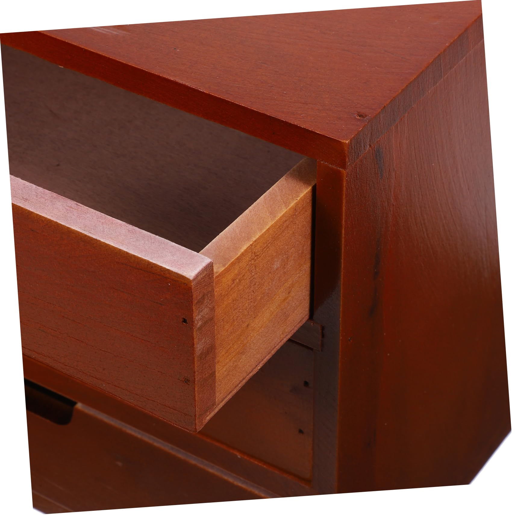 Organizzatore da Scrivania a Cassetti a Tre Livelli in Legno Marrone | Comò e Soggiorno, Facile da Pulire e Usare, Soluzione Multi-livello per Piccoli Oggetti
