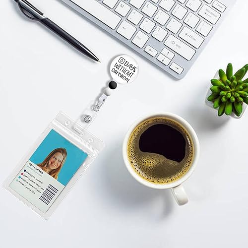 Vista 24 de Gctriki Carretes de insignia retráctiles con cuentas de silicona, clip retráctil con soporte de insignia, clip retráctil, llavero de identificación