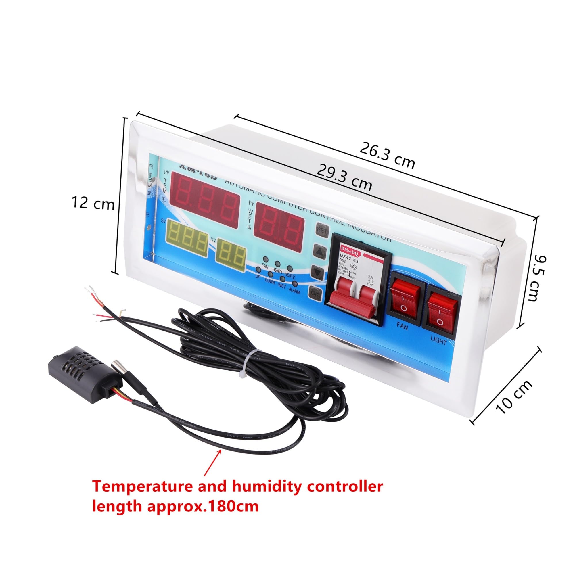 Kontroler Temperatury, XM-18D Inkubator jaj Cyfrowy Automatyczny Termostat Kontroler Miniaturowy System Sterowania Inkubatorem Jaj Maszyna Wylęgarnia