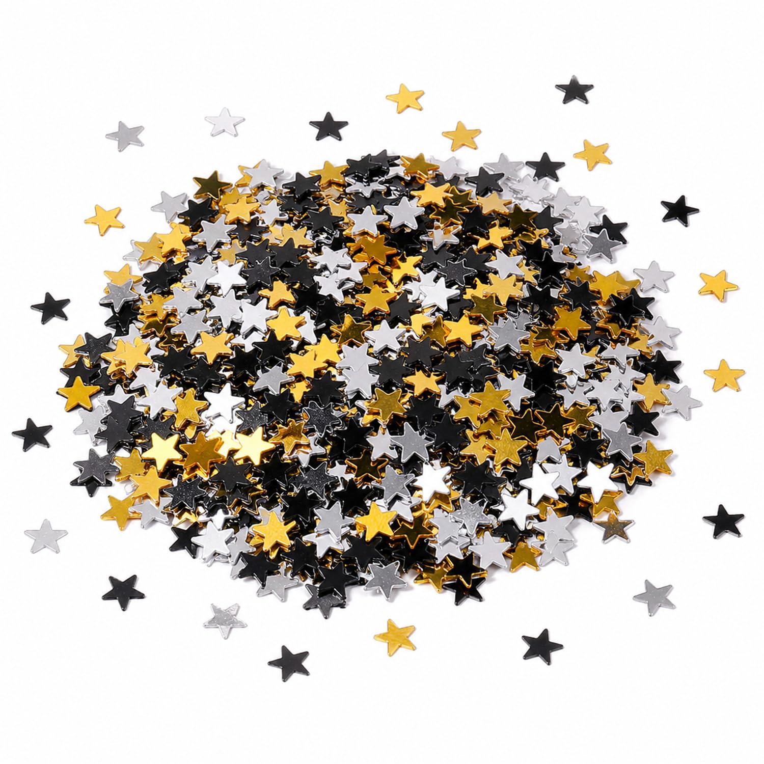 10000 PCS Black and Gold Confetti