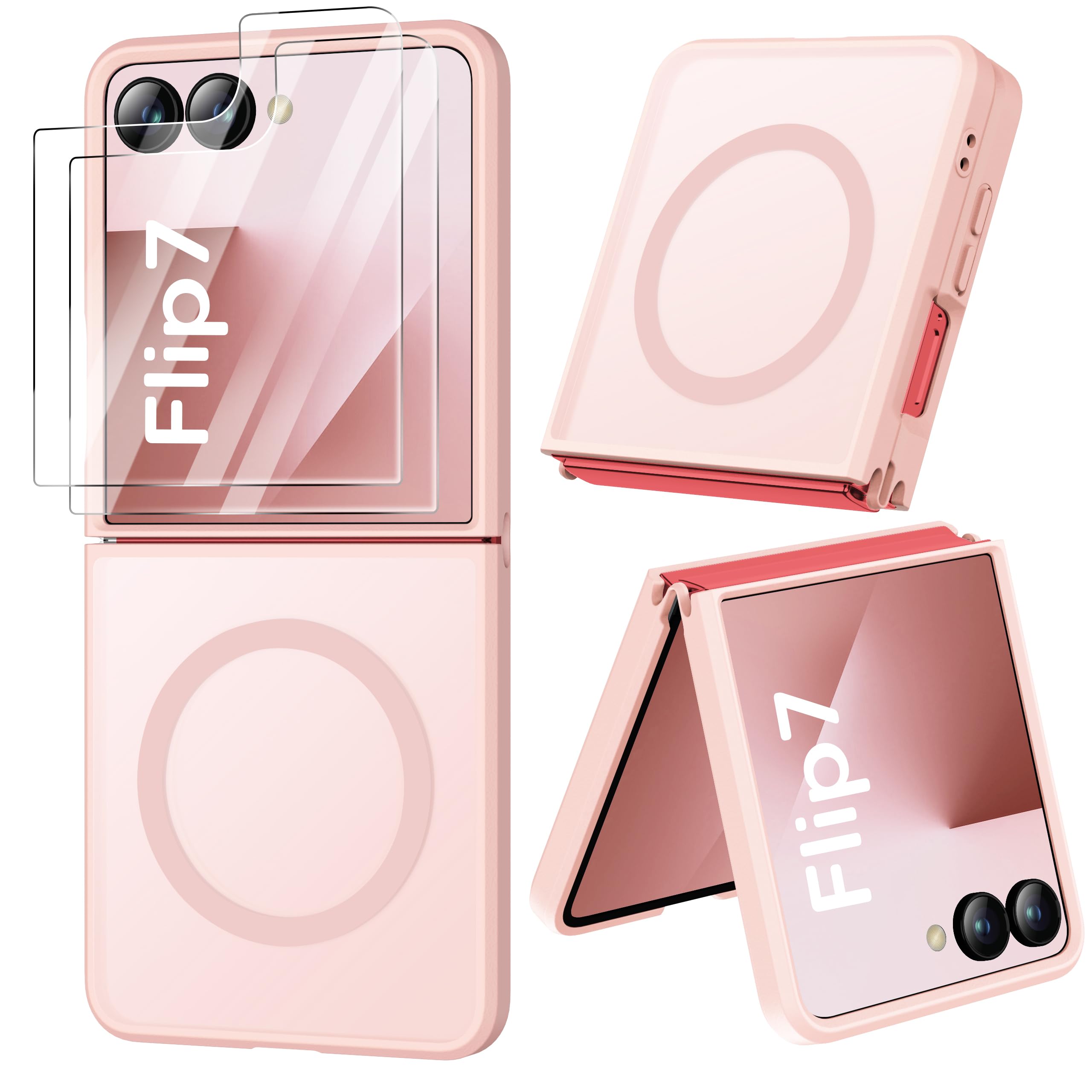 ORETECH Magnetic for Samsung Galaxy Z Flip 7 with 2 x Screen Protector