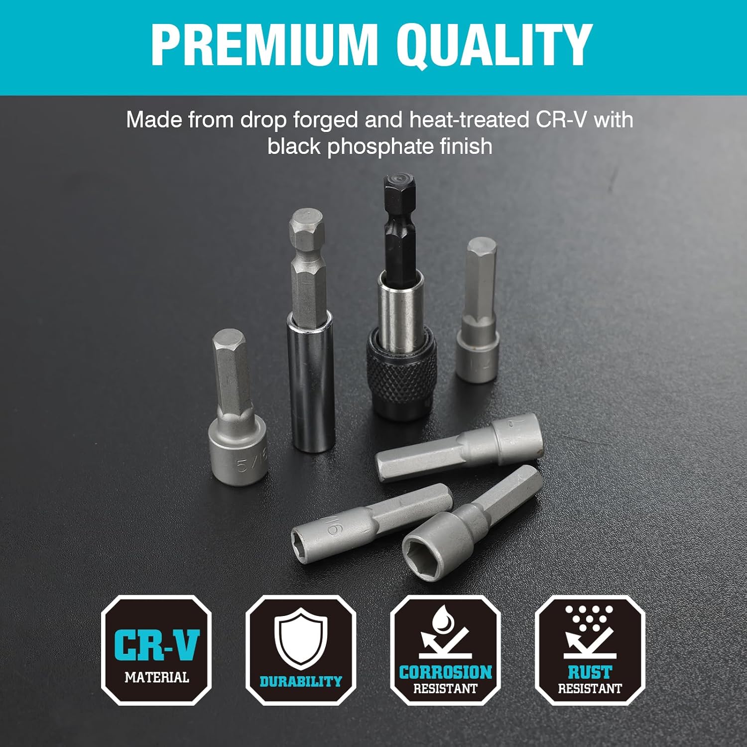 DuraTech 99 PCS Drill Bit Set, High Speed Steel Titanium Drill and Screwdriver Bit Set with Tough Case for Metal, Wood, Plastic, Concrete, Brick, Masonry