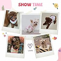 Vista 3 de Camisa para perro pequeño, linda camiseta de algodón suave sin mangas para perros pequeños, gatos, chaleco de verano para perros pequeños, camiseta