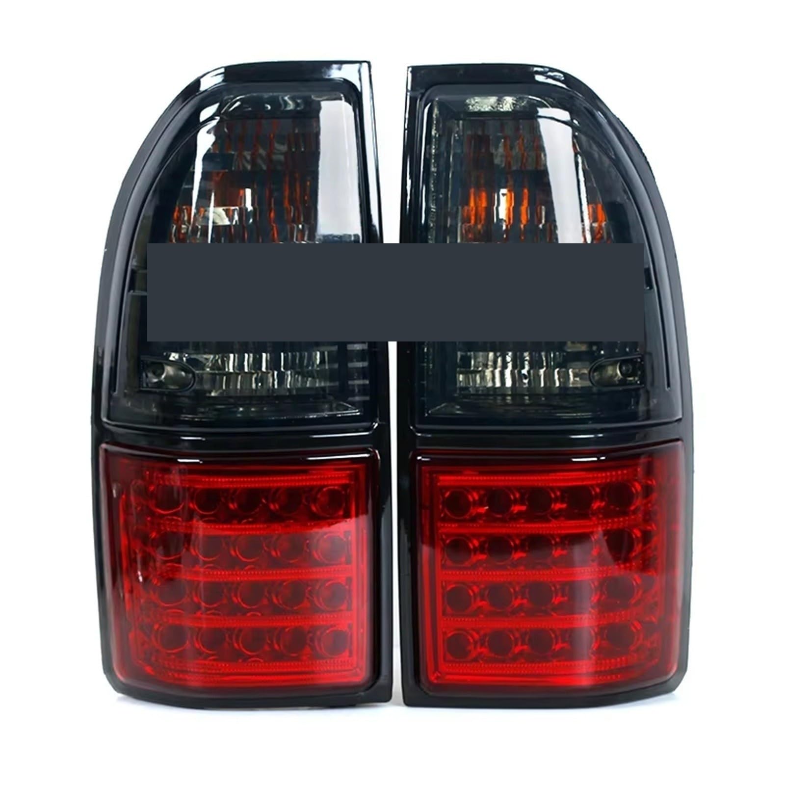 Piloto Trasero Luz LED Trasera Para Coche Intermitente Advertencia Antiniebla Para Toyota Para Prado Para Land Para Cruiser 90 Faro Trasero Repuesto(Gray Red)