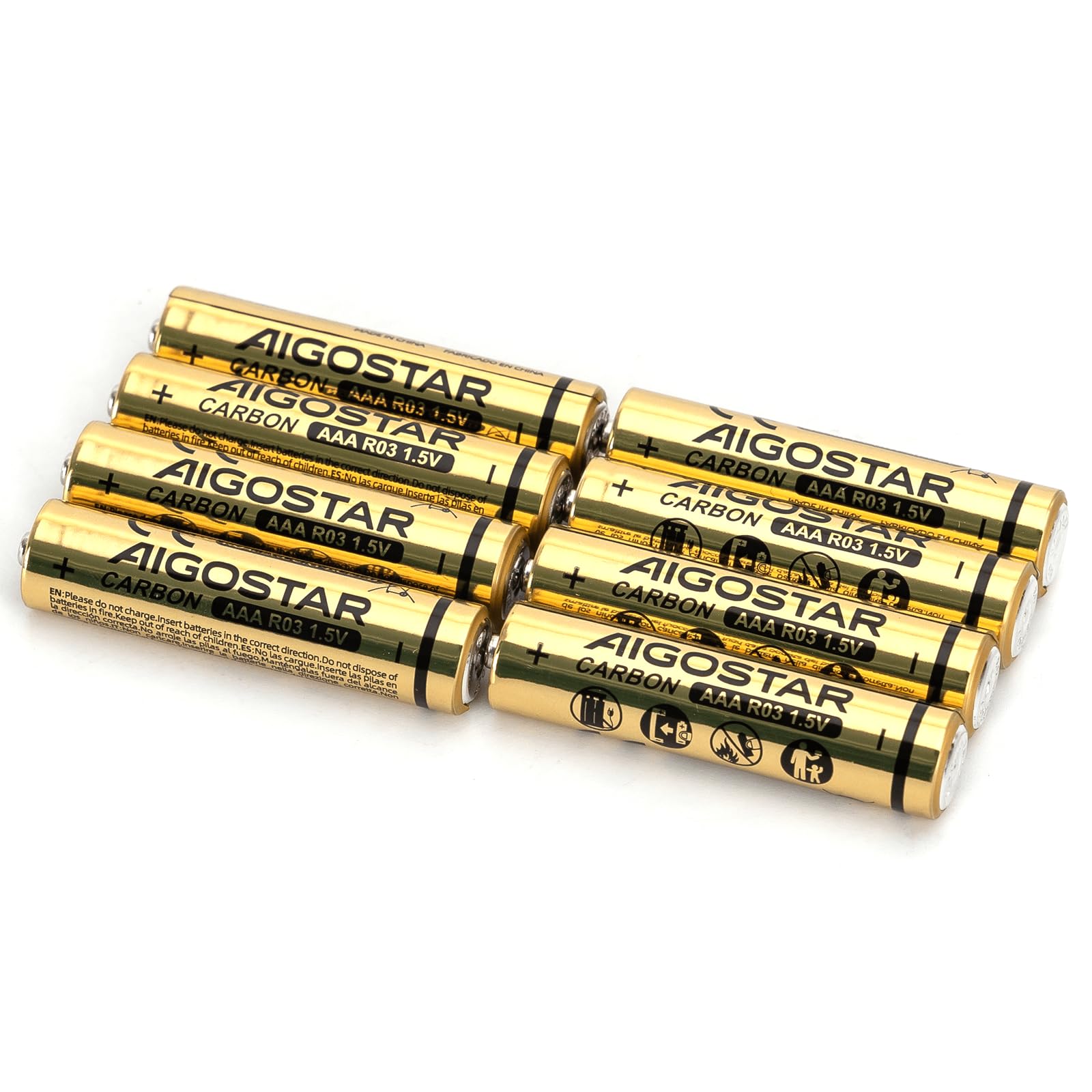 Carbon-Zinc Batteries R03 1.5 V, 8 pcs