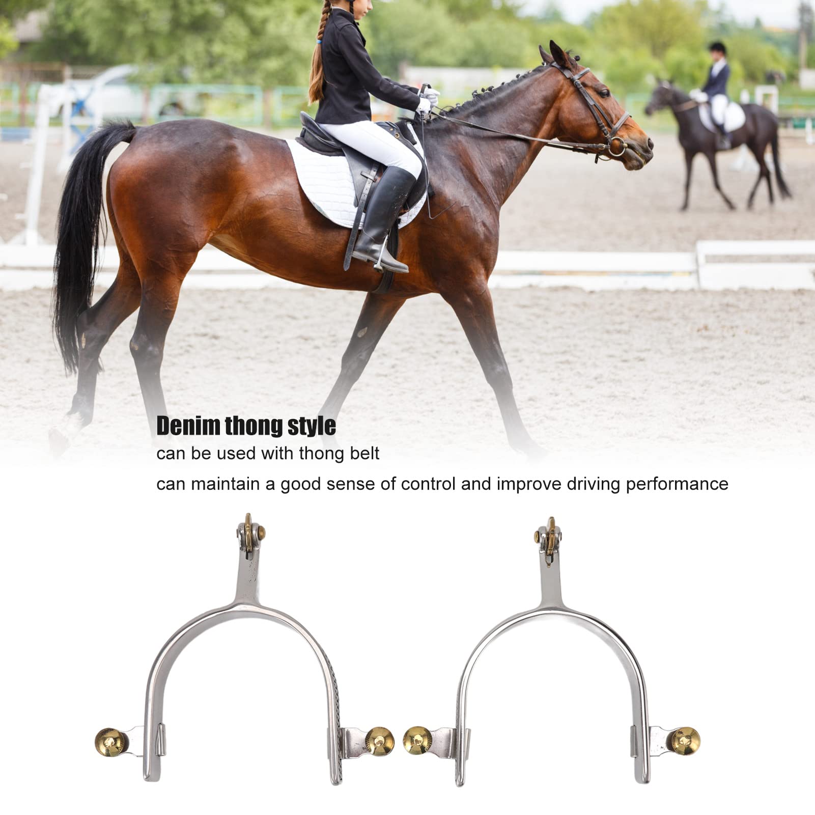Speroni Arcobaleno In Acciaio Inox Con Ruota Ottone – PRO IRON GEAR Per Equitazione