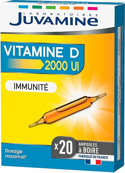 Juvamine Immunité Vitamine D 2000 UI 20 Ampoules