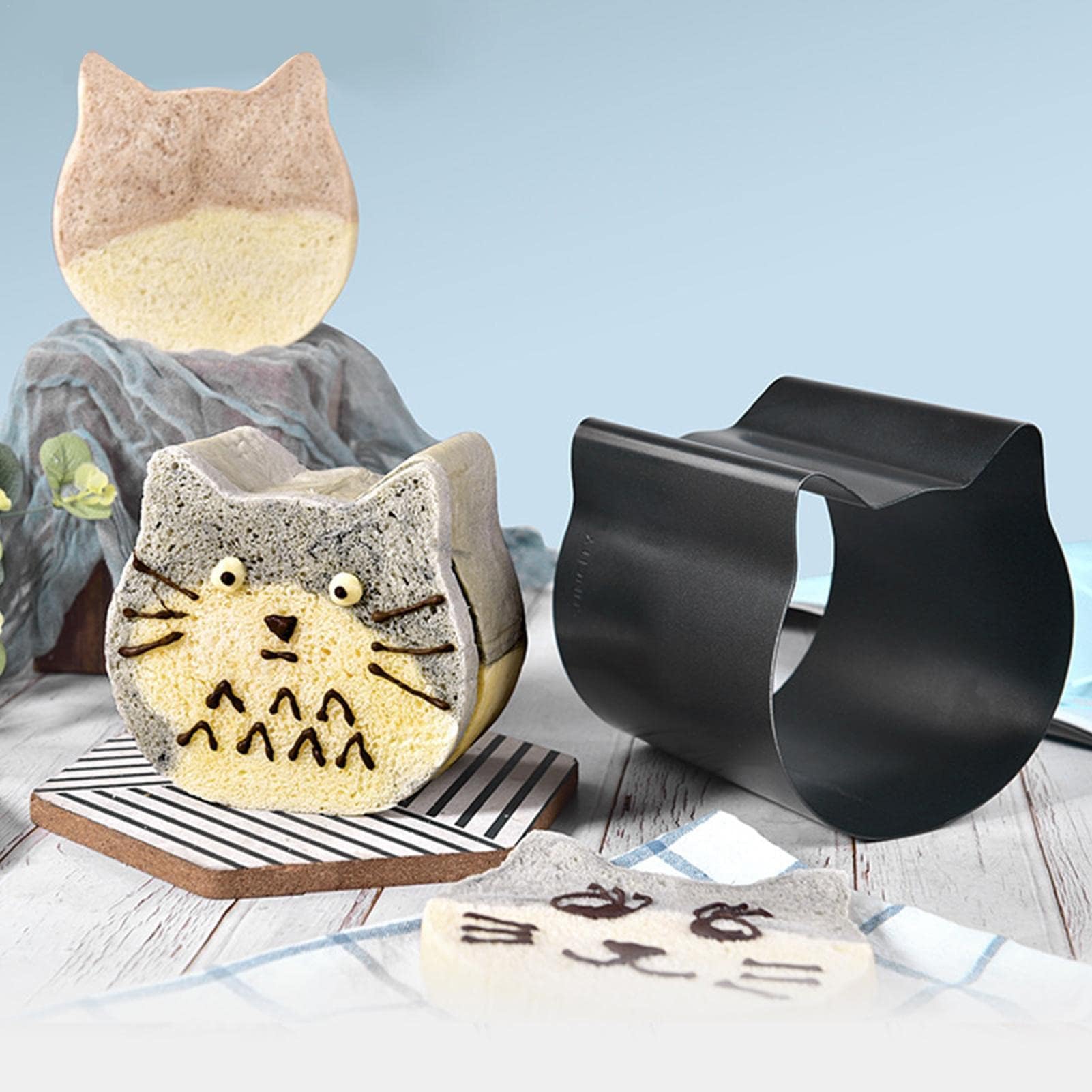 猫型食パン用アルミ型 Amazon.co.jp: 猫パン型 かわいい形 電子レンジ対応 アルミメッキ 家庭