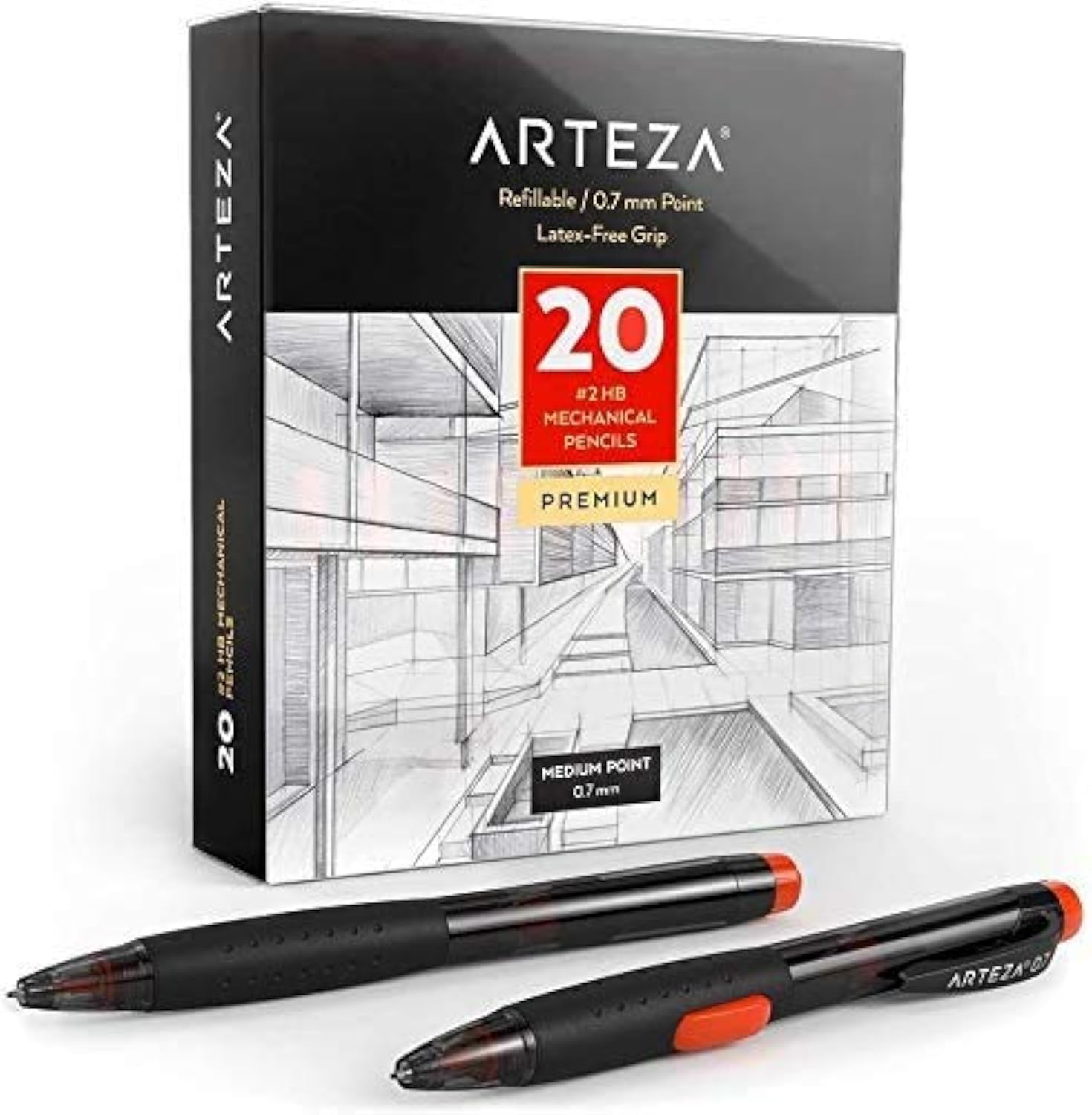 Amazon.com : ARTEZA HB Mechanical Pencil Pack of 20, 0.7