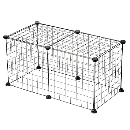 Zhangxi 8-Panel Pet Playpen Pet Pen Wi Out Door for Small Animals Puppy Kitten Guinea Pigs Rabbit Bunny Rat (35?35cm Each Panel)