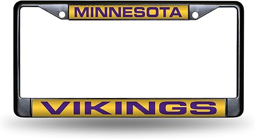 Miniatura 17 de Rico Industries NFL Unisex-Adult NFL Laser Cut Inlaid Standard Chrome License Plate Frame