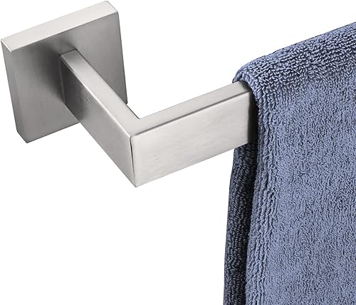 Miniatura 1 de KOKOSIRI Toallero individual de 20 pulgadas, soporte para toallas de cocina de baño, toallero de acero inoxidable SUS304 montado en la pared, níquel