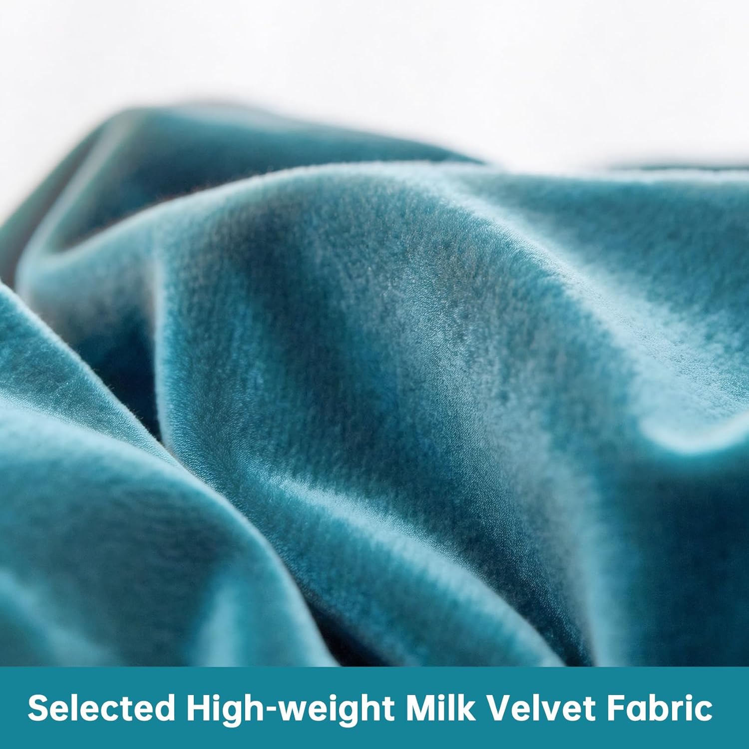 Velvet Comforter Set Twin Size, Blue Fluffy Velvet 3 Piece, Soft Breathable Luxury Winter Warm Bedding Sets, with 1 Cozy Comforter, 2 Pillow Shams (Teal) - Image 3