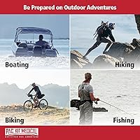 Vista 6 de Pac-Kit - Kit de primeros auxilios impermeable Explorer 1 para senderismo, camping y actividades al aire libre, 67 piezas