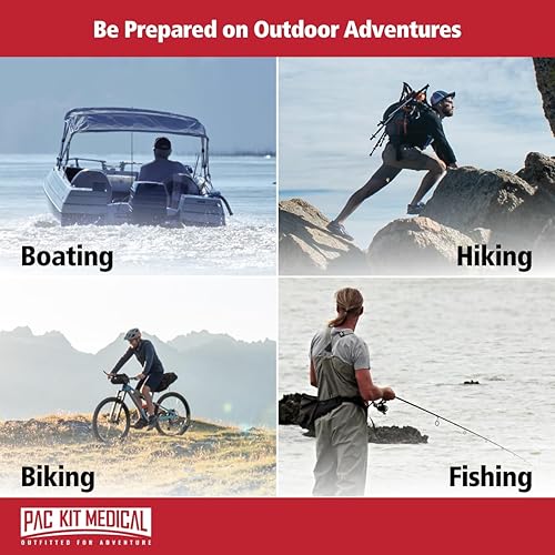 Miniatura 6 de Pac-Kit Watertight Explorer 1 Botiquín de primeros auxilios para senderismo, camping y actividades al aire libre, 67 piezas