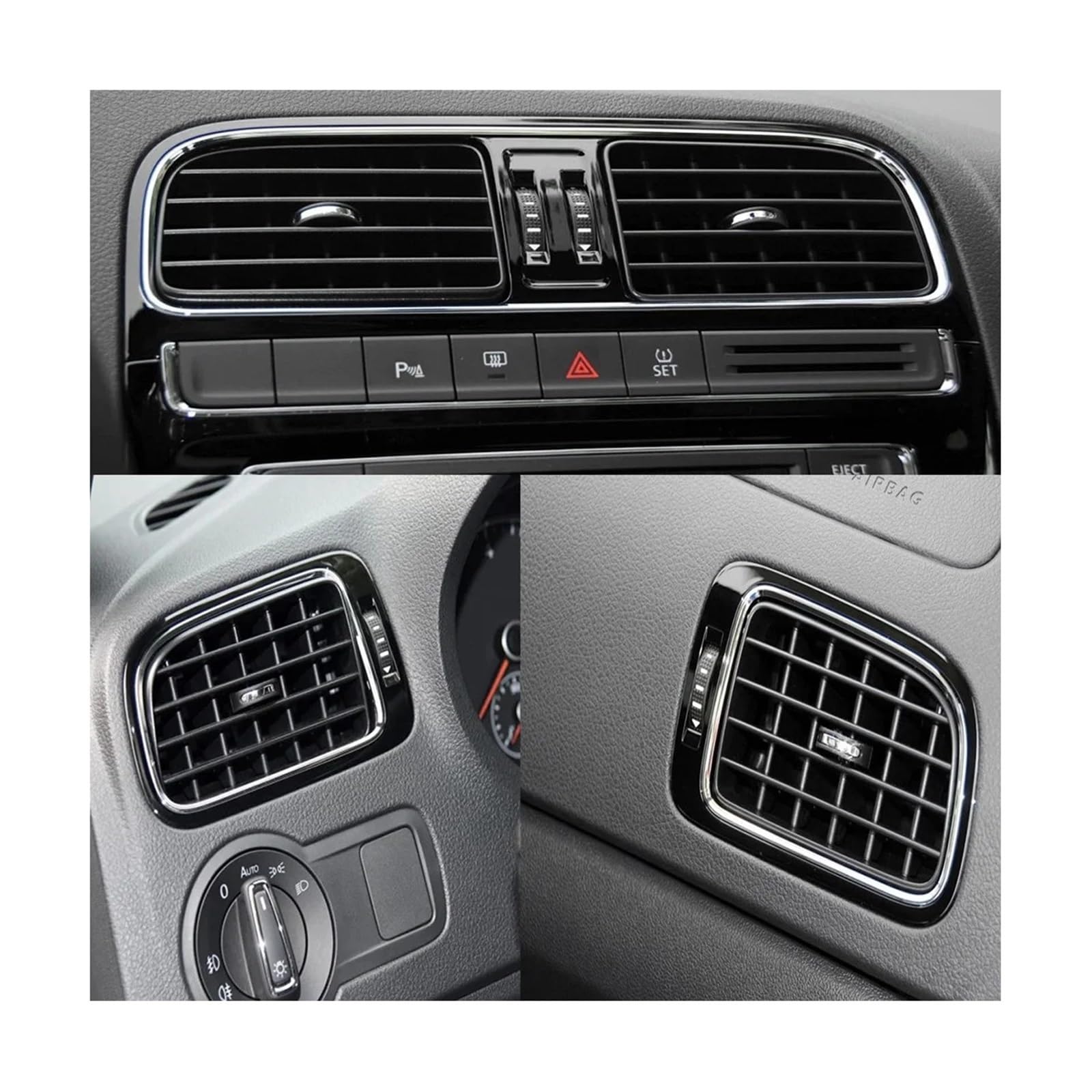 Pasuje do VW Polo 2011-2018 6RD 819 703 6RD819703 AA/C osłona grilla wentylacyjnego wylotu powietrza kachelmotor(Right Side)