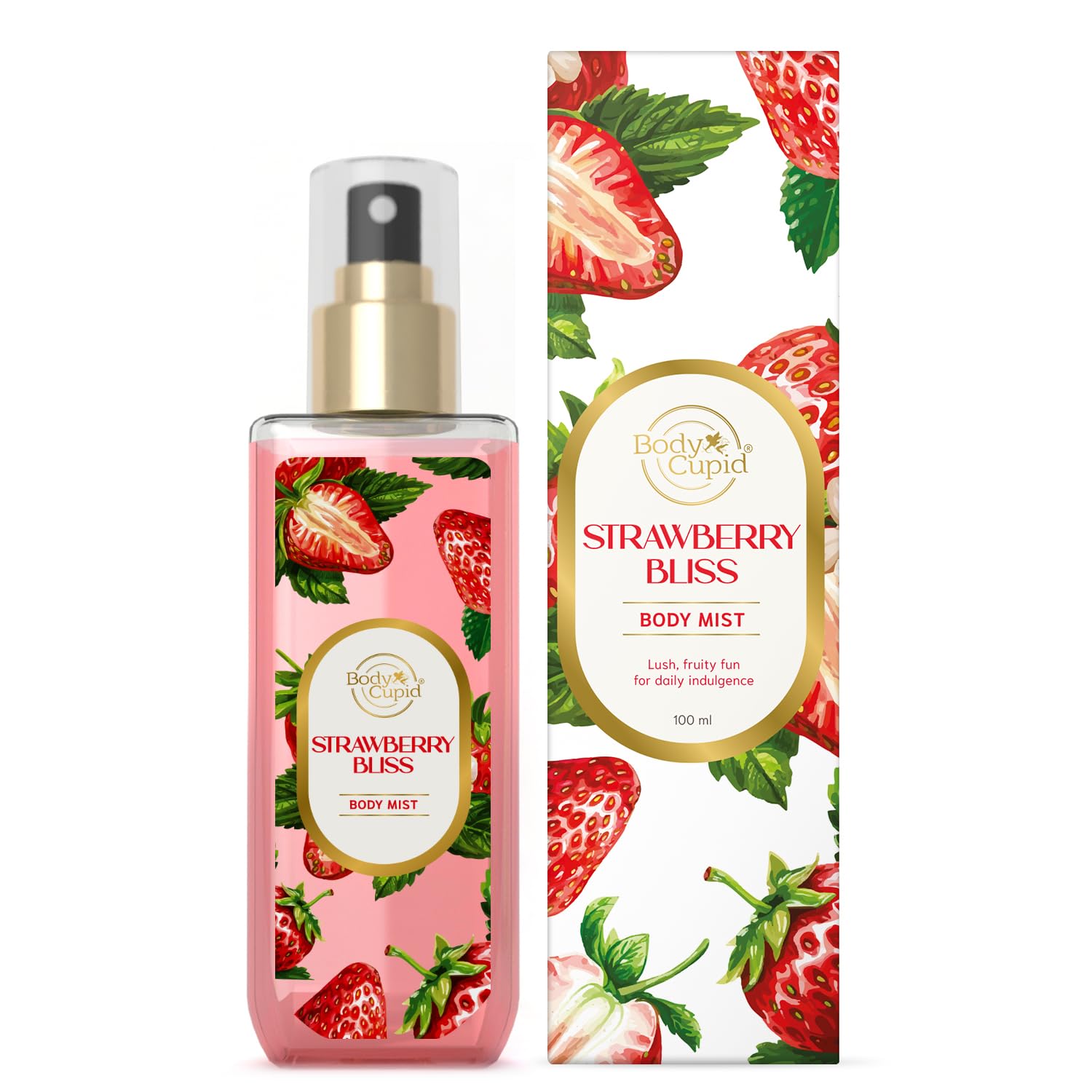 Body Cupid Strawberry Bliss Body Mist | Long-lasting | Fruity & Invigorating | 100 ml-image-26