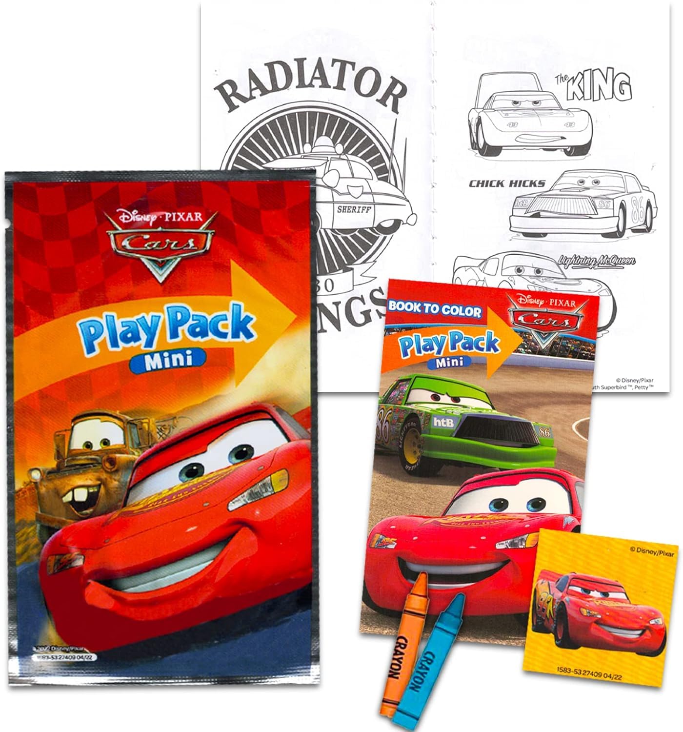Disney Cars Party Favors Ultimate Set – 24 sacchetti per feste con mini libro di attività da colorare, adesivi, tatuaggi | Saetta McQueen Compleanno Forniture