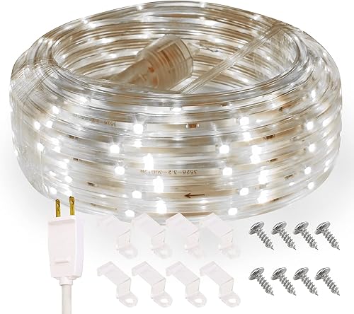 Miniatura 8 de Tira de luces impermeables de 16.4 pies para exteriores, cuerda de luz de persecución de color de ensueño con control remoto, tira de luz de