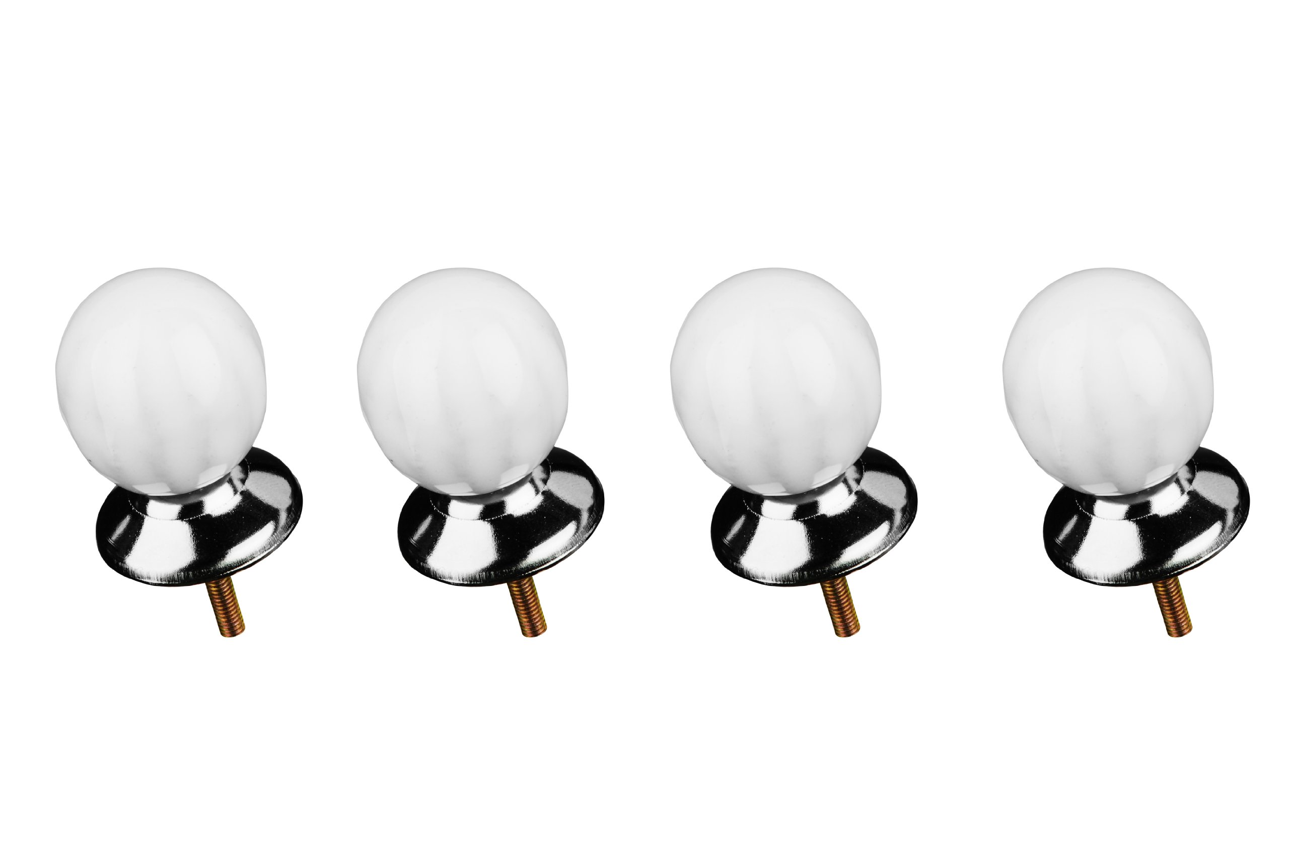 Retro Style White Ceramic Drawer Knobs 5018705756943