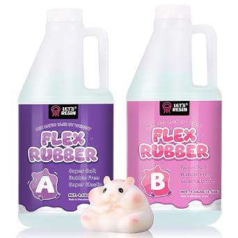 LETS RESIN Liquid Silicone for Squishy Maker, 140oz Super Soft Flex Rubber