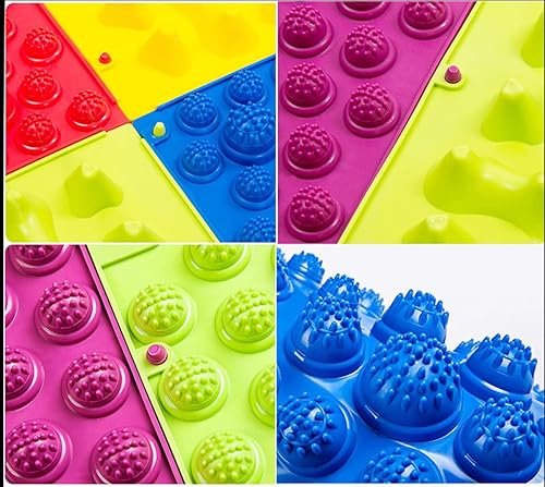 Miniatura 4 de CIMERAC 2 alfombrillas de masaje de pies alfombrilla de acupresión masajeador de pies masajeador de pies de acupresión para aliviar el dolor y el