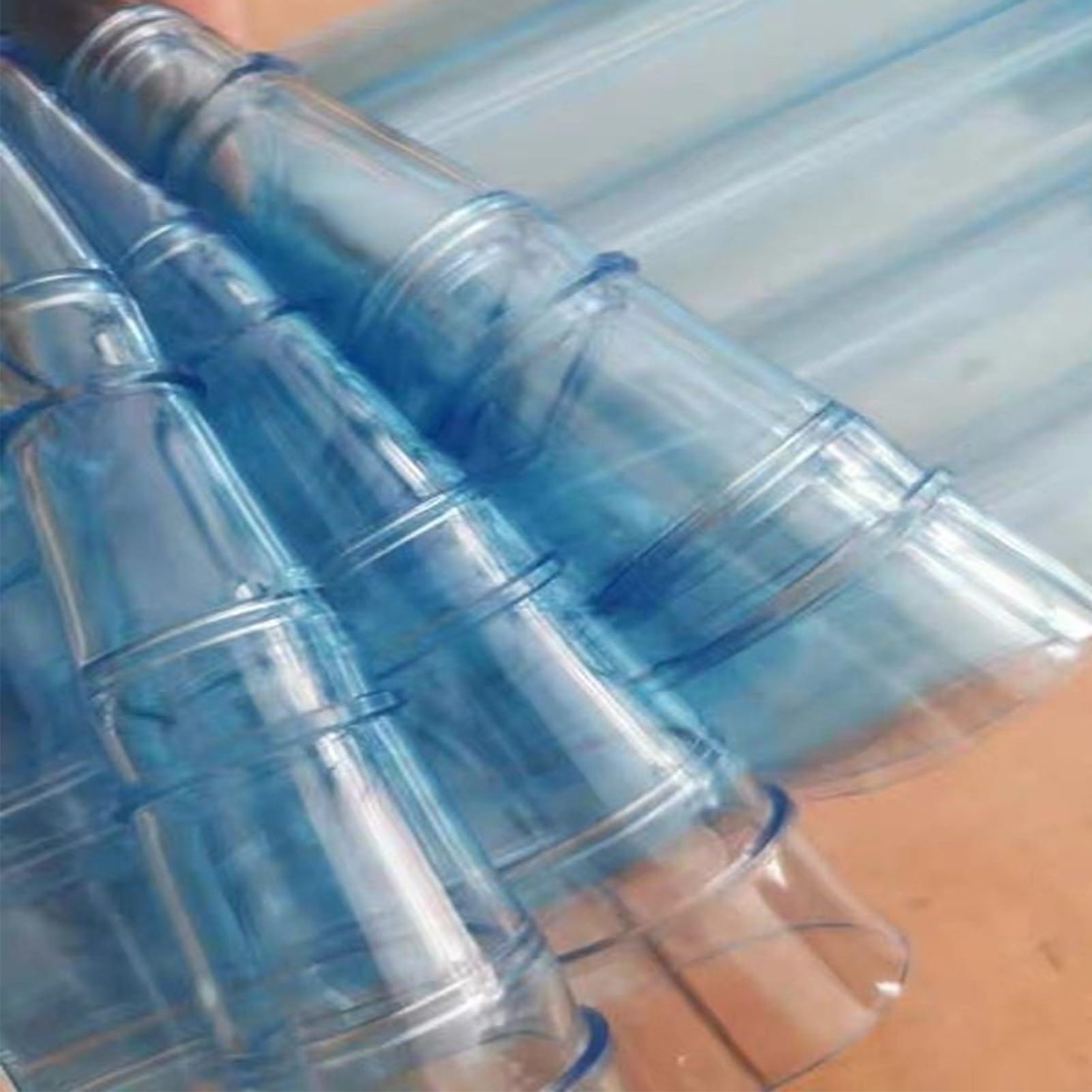 Rideau Lamelles Transparent Kit de Rideaux Lanières en PVC Résistant aux Rayures et à l'usure Bandes Porte Plastique Entrepôts, Cuisines(50.4" W x 78.7" L/128x200cm)