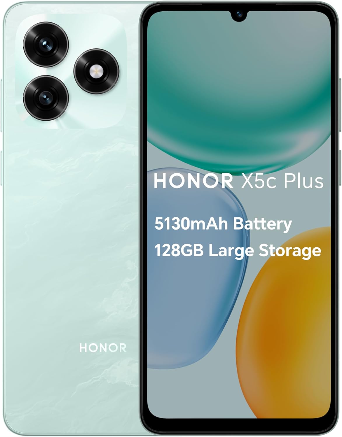 HONOR X5c Plus,Unlocked Mobile Phones, 6.74-Inch 90Hz Bright and Dynamic Display,128GB,5130 mAh Long-lasting Battery,50 MP Ultra-Clear Dual Camera,Powerful 8-Cores Processor,Dual SIM, Androi
