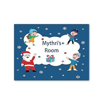 SIGNOOGLE Customised Kids Room Name Plate For Wall Door Home Decor Printed Acrylic (6 x 8 Inch)