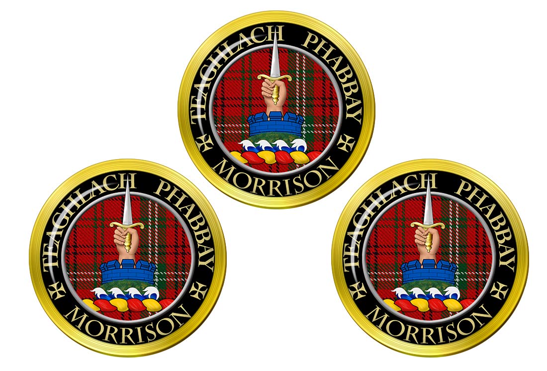 Giftshop UK Morrison Scottish Clan Golf Ball Markers