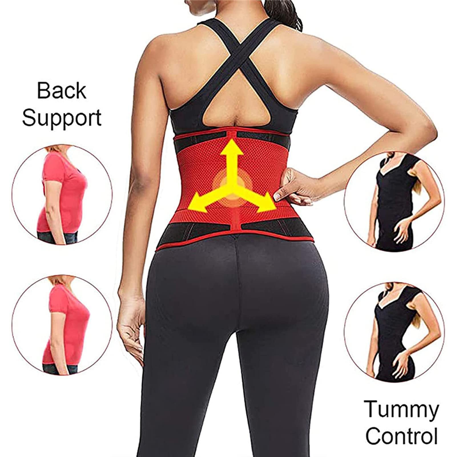 Cintura addominale, fascia elastica di supporto regolabile per recupero post-partum, cintura postnatale traspirante per modellare la pancia