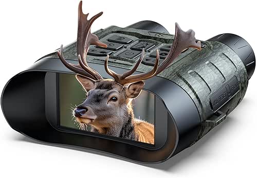HOTPEAK Binoculares Visión Nocturna, 112 MP 4K Binoculares Nocturnos con