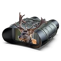 HOTPEAK Binocolo Visione Notturna, 112 MP 4K Binocolo Notturno con Zoom 12X & Batteria