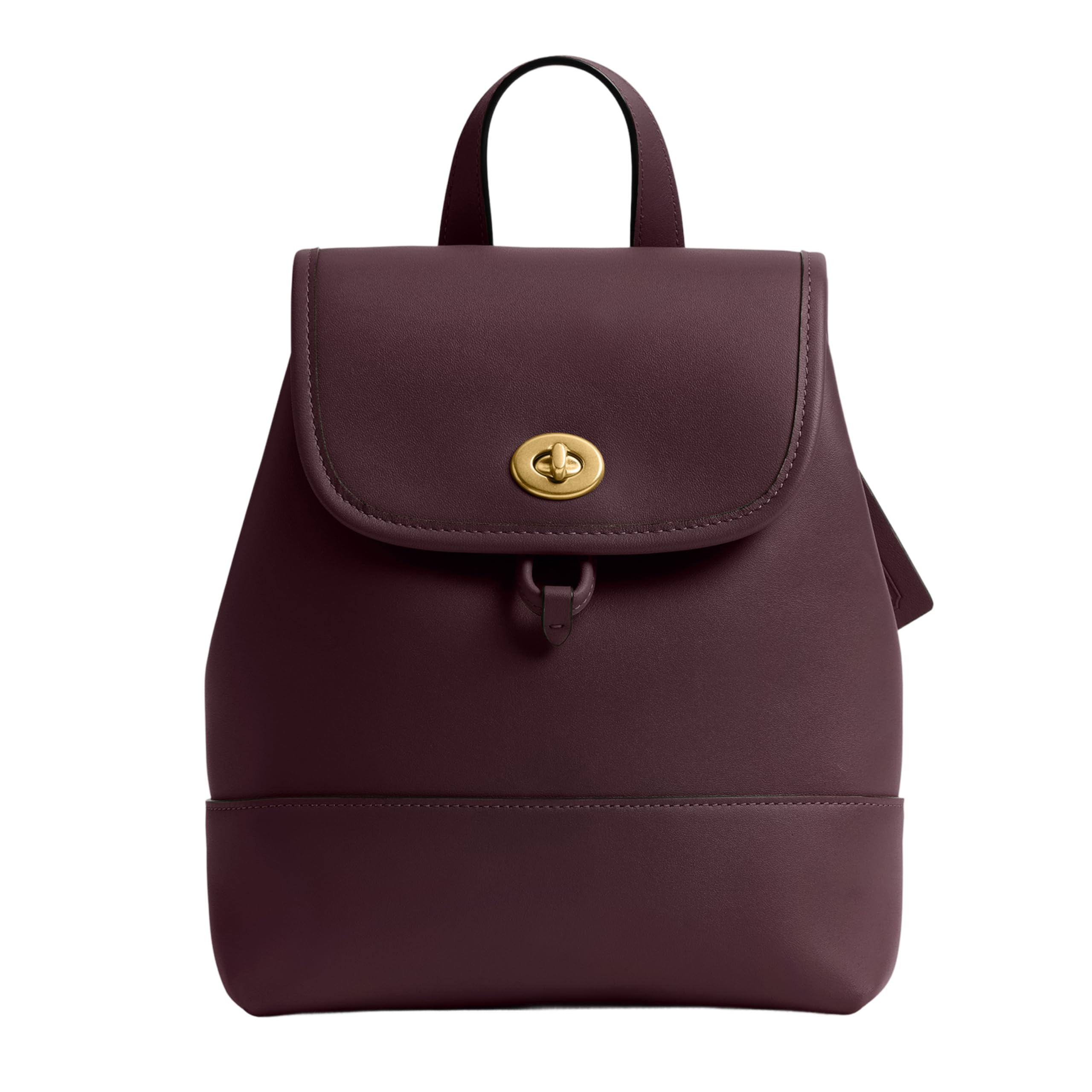 Coach Women's Turnlock Backpack in Black Currant