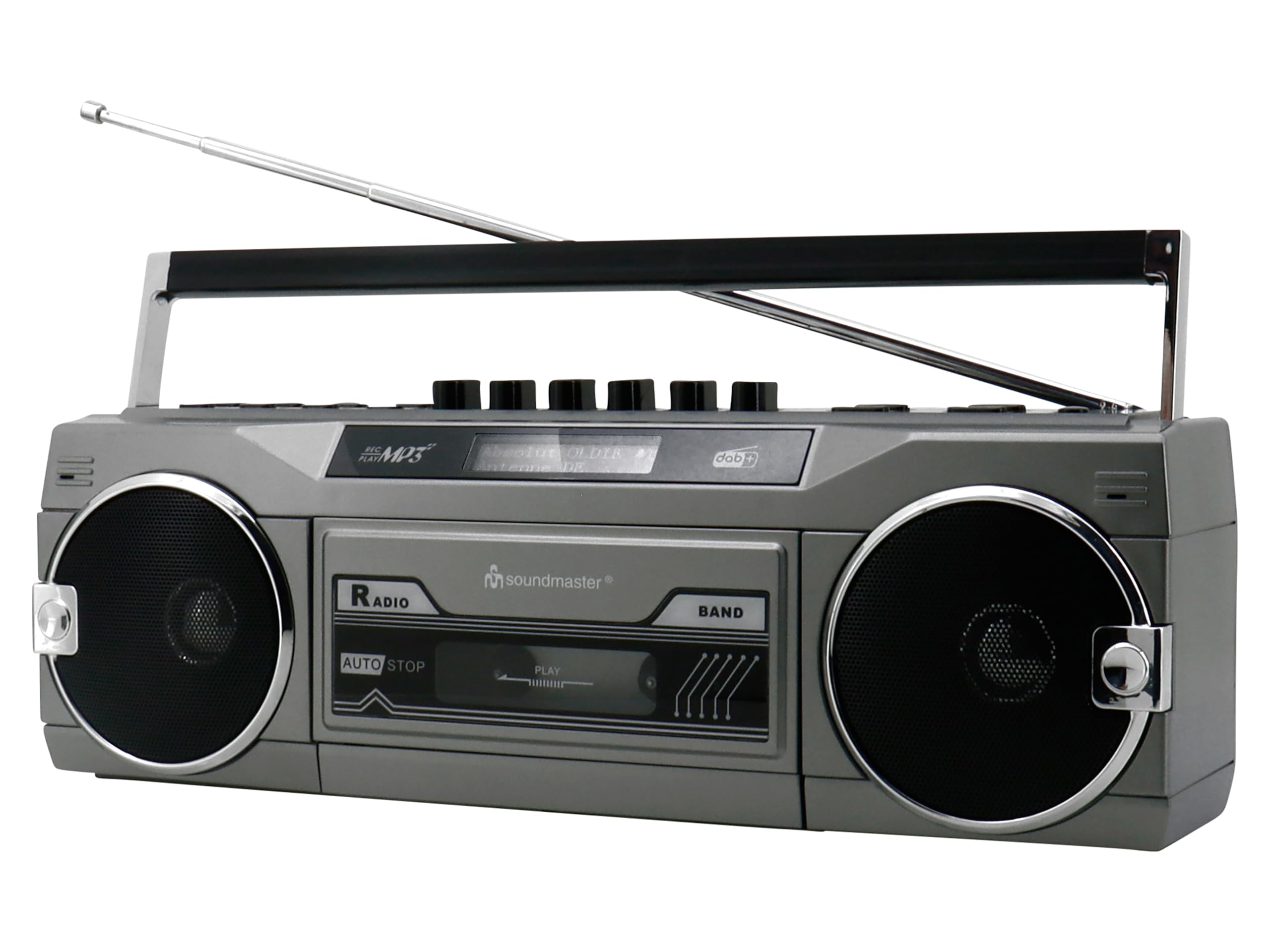 SOUNDMASTER DAB+/FM Retro Radiokassettenrekorder SRR80TI, USB/SD, BT