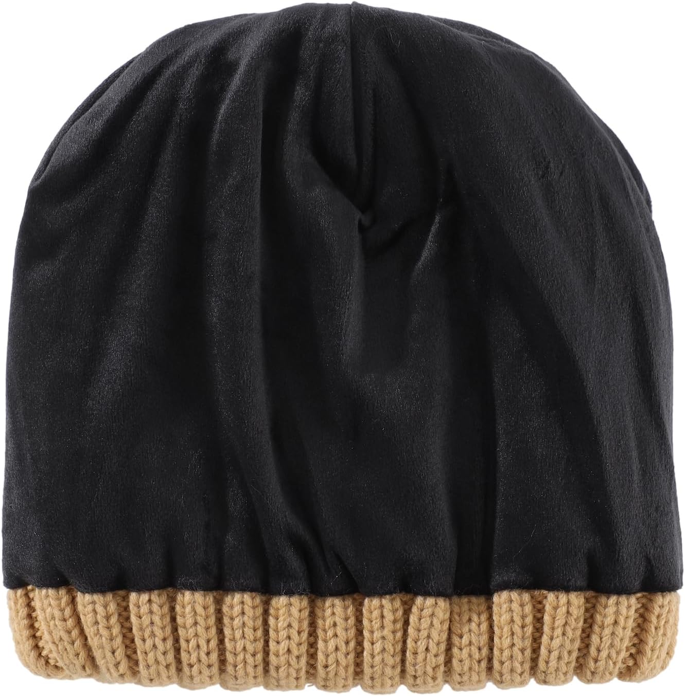 Home Prefer Mens Winter Hat Wool Fleece Lined Knit Beanie Hat Warm Stocking Caps image 4