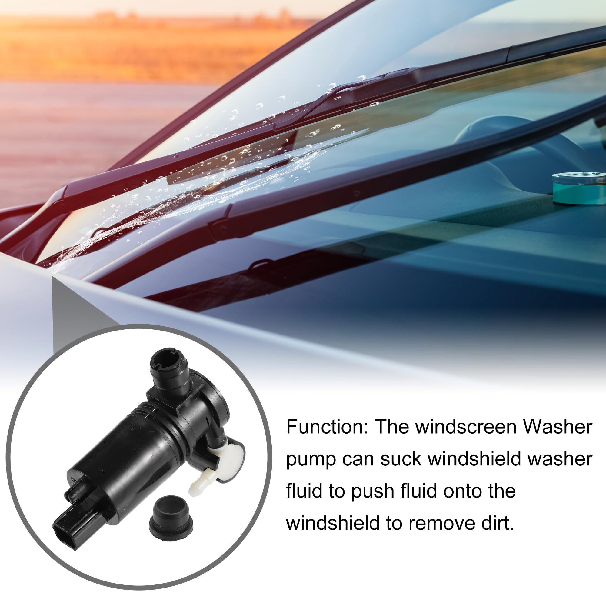Amazon.com: Partuto Windshield Washer Pump No.8A6117K624AA - Car ロッソモデロ センター出しマフラー 10アクア用