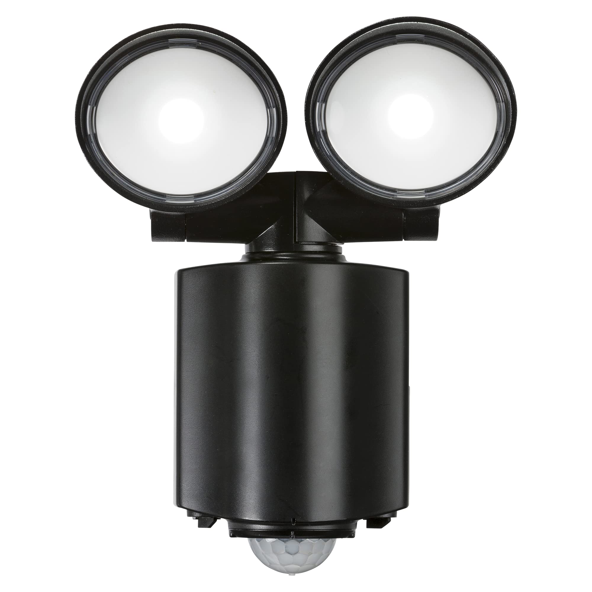 Knightsbridge Black Knightbridge 230V Ip55 Twin Spot Led Security Light