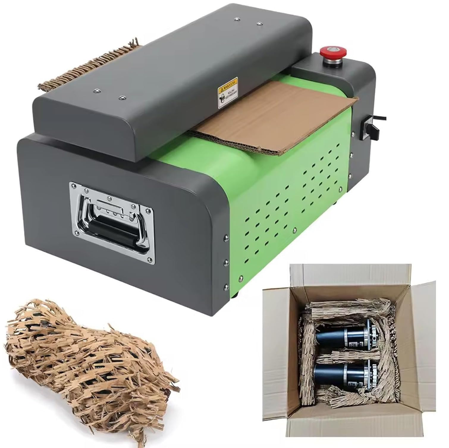 JXYQ Carton Cutting Machine, Waste Box Shredder, Paperboard Cutter for Kraft and Cardboard, Cutting Width 325mm
