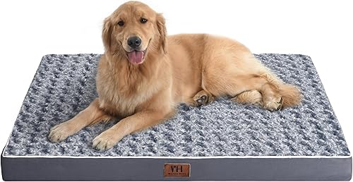Miniatura 8 de WESTERN HOME WH Cama grande para perros grandes, jumbo, medianos, cama ortopédica para mascotas, colchón impermeable con funda extraíble lavable,