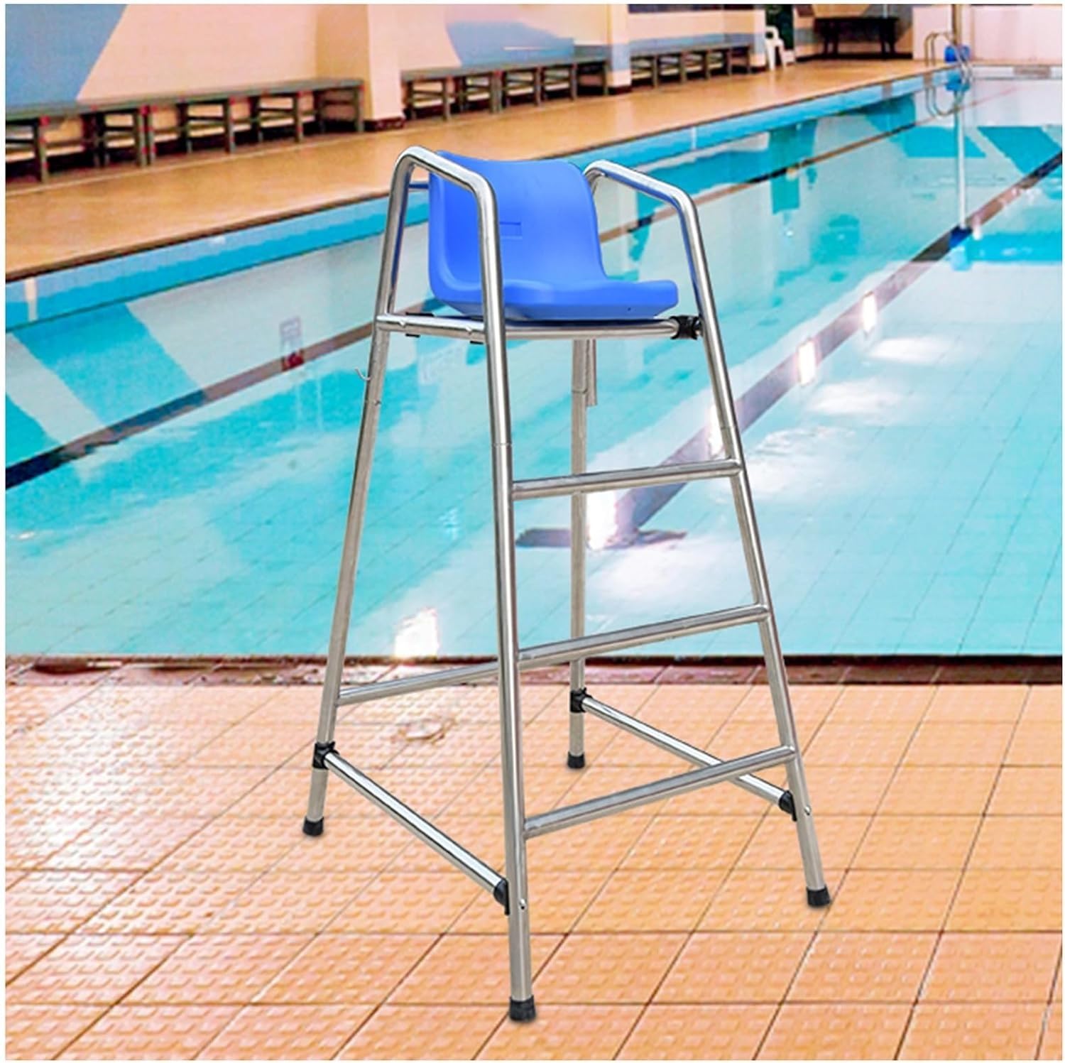 Chaise de sauvetage pour piscine et terrasse tabouret de bar extérieur haute résistance 300 kg