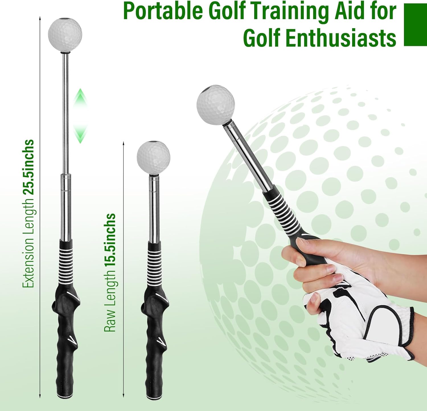 ゴルフ スイング 練習器具 スイングトレーナー 音付き 素振り しなる 飛距離アップ スイング練習 ゴルフ練習用品 トレーニング器具 室内 屋外 矯正  初心者 選べるグリップ2種 | ゴルフ,練習用品・小物類 | 地球問屋 格納式ゴルフスイングトレーニング補助、ゴルフグリップトレーナー - 右利き用クリックフィードバック付き柔軟な伸縮式練習スティック 屋