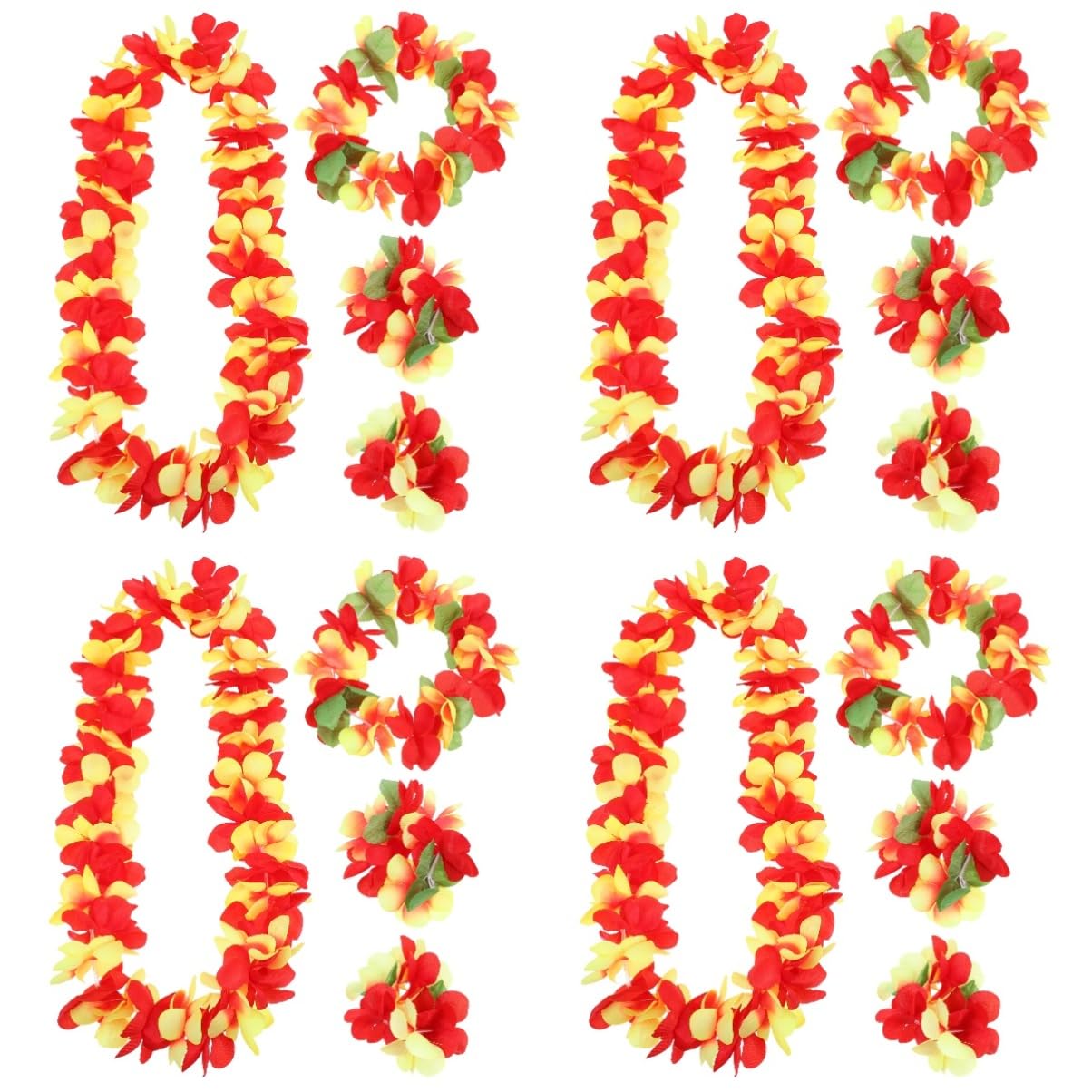 MAGICLULU 4sets Ghirlande Hawaiane Per Tematiche Estivi e Decorazioni Accessori Per Luau e