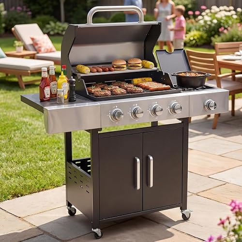 Aoxun 4-Burner 49000 BTU Propane Grill Gas Grills product photo (Gas Grills) — ScooterReviewPro review
