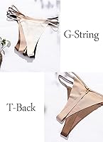 Vista 6 de Tangas Tangas para mujer, ropa interior con espalda en T, tangas, paquete de 5