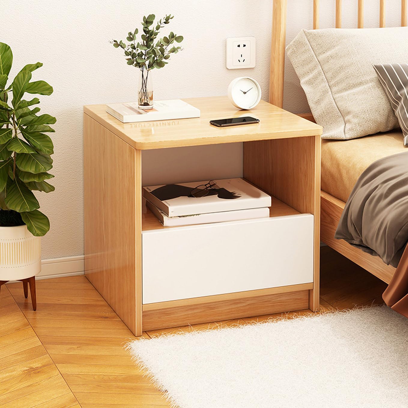 Amazon.co.jp: [dhiuebc] 【2個セット】 引出し1個付き 40*34*45cm 