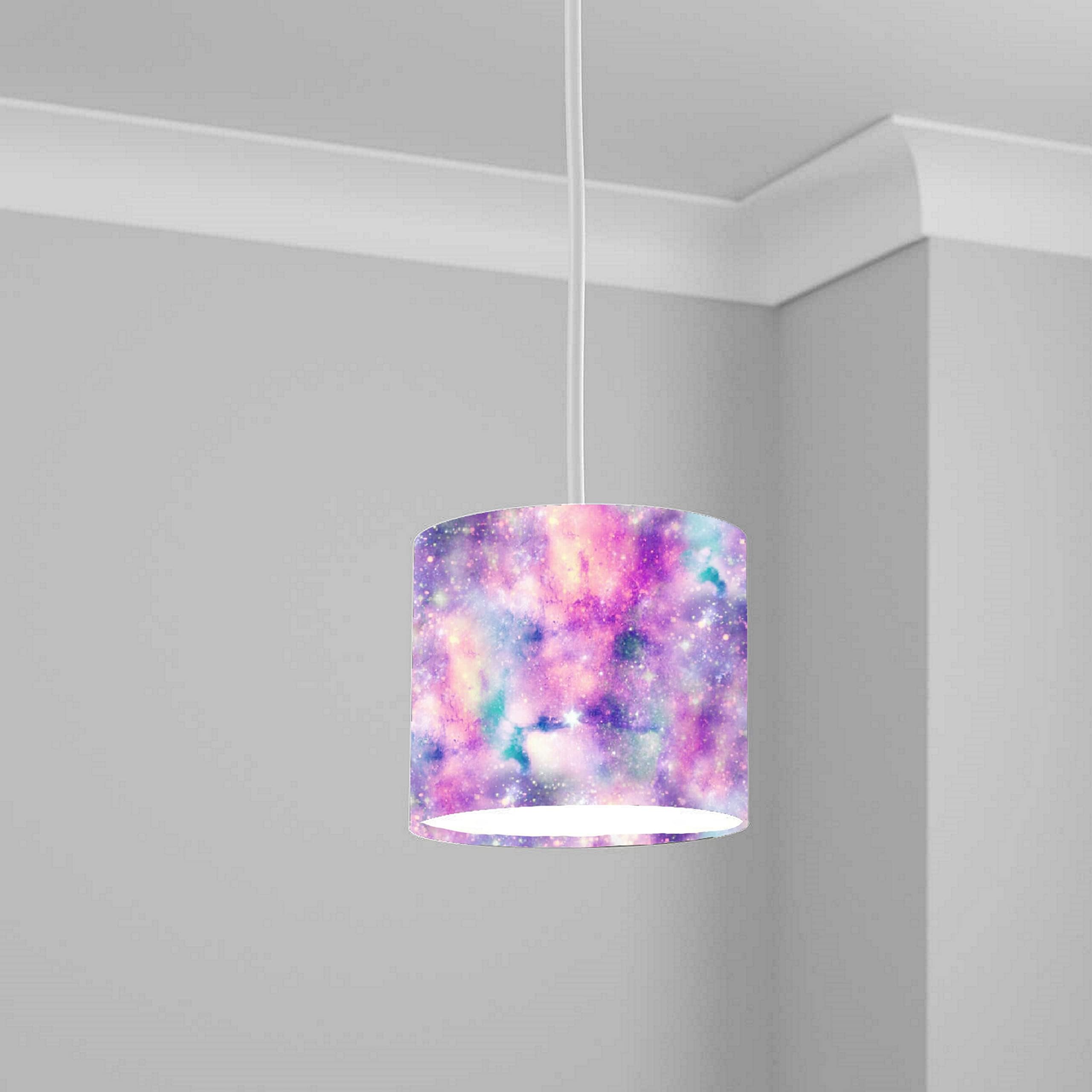 Pastel Galaxy Space Ceiling Lampshade Lightshade for Kids Room - Multiple Sizes — image 1