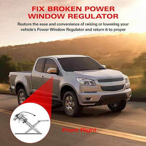 Vista 205 de BDFHYK 741-645 Elevalunas eléctrico con motor para automóvil delantero derecho del pasajero para Chevy Silverado, Tahoe, Suburban, Avalanche